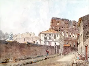 Aberdeen Art Gallery Museums Prints: The Colosseum on the Road to St John Lateran, c1780. Creator: William Pars