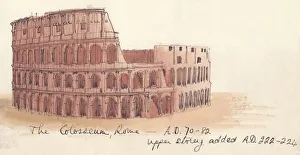 Colosseum Gallery: The Colosseum, Rome - AD 70-82, (1951). Creator: Shirley Markham