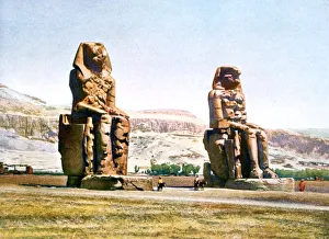 Colossal Prints: The Colossi of Memnon, Egypt, 20th Century