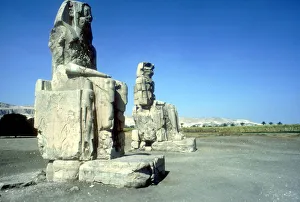 Colossal Prints: The Colossi of Memnon, Luxor West Bank, Egypt, c1400 BC