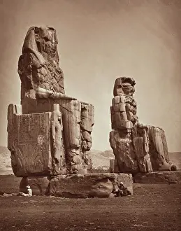 Enormous Prints: The Colossi of Memnon, Statues of Amenhophis III