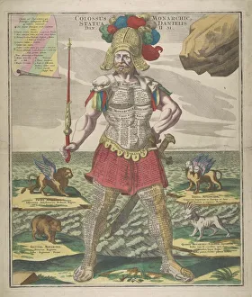 Book Of Daniel Prints: Colossus Monarchic. Statua Danielis, 1730. Creator: Seutter, Matthaeus (1678-1757)