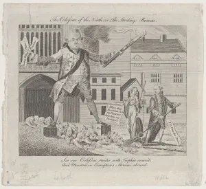 Britannia Prints: The Colossus of the North; or the Striding Boreas