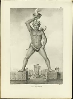 Copper Engraving Collection: The Colossus of Rhodes. Artist: Witdoeck, Petrus Josephus (1803-1840)