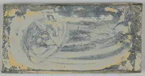 Mixing Prints: Colour mixing stone that belonged to Jean Moulin, between 1919 and 1938. Creator: Unknown
