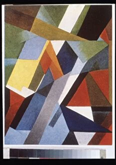 Abstract Art Gallery: Colour rhythm, 1921. Artist: Exter, Alexandra Alexandrovna (1882-1949)