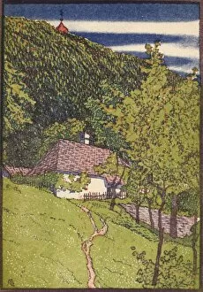 Rudolf Gallery: A coloured wood engraving, c1910. Artist: Rudolf Junk