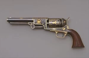 Samuel Gallery: Colt Third Model Dragoon Percussion Revolver, serial no. 12406, American, Connecticut, ca