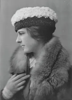Fox Fur Prints: Colt, R.C. Mrs. portrait photograph, 1916 Apr. 6. Creator: Arnold Genthe