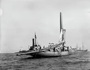 Ng Herreshoff Prints: Columbia, 1899 Aug 2, c1899. Creator: Johns Johnston