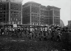 March Prints: Columbia Alumni, 1913. Creator: Bain News Service