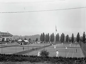 Tennis Court Prints: Columbia Country Club - Tennis Courts