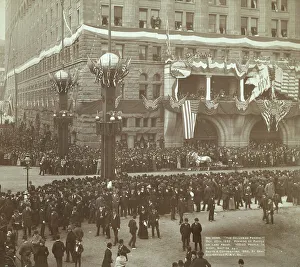 Grabill Prints: The Columbian Parade Oct 20th, 1892 Forming of parade on lake front 100
