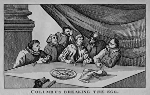 Trick Prints: Columbus Breaking The Egg, c1815. Creator: William Davison