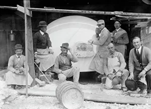 Aprons Prints: Columbus Memorial Construction, 1912