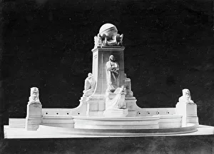Columbus Fountain Prints: Columbus Memorial - Construction, 1912