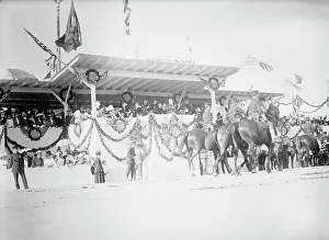 Columbus Fountain Prints: Columbus Memorial. Parade At Unveiling