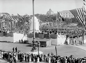 Columbus Fountain Prints: Columbus Memorial Unveiling, General View