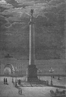 Auguste Ricard De Montferrand Collection: The Column Alexander, St. Peterssburg, c1900