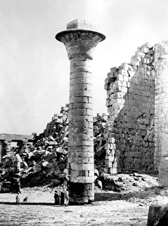 Images Dated 9th February 2007: Column at Karnak, Egypt, 1863-1864. Artist: Emmanuel Rouge