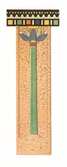 Bossert Hellmut Theodor Collection: Column, Zawijet el Metin, Egypt, (1928). Creator: Unknown