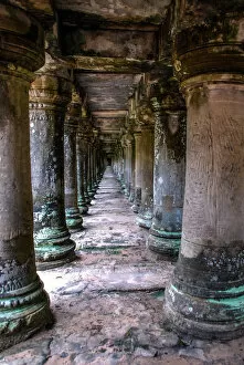 World Heritage Site Gallery: Columns of Angkor Wat, Cambodia. Creator: Viet Chu