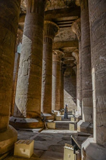 Ptolemaic Gallery: Columns of Edfu, Egypt. Creator: Viet Chu