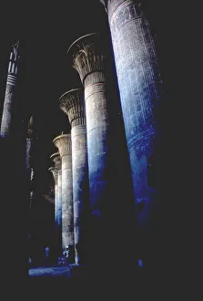 Columns of the Hypostyle Hall, Temple of Khnum, Ptolemaic & Roman Periods Columns of the Hypostyle Hall, Temple of Khnum, Ptolemaic & Roman Periods