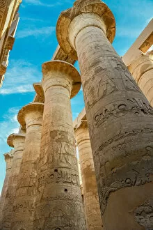 Archaeological Collection: Columns of Karnak, Egypt. Creator: Viet Chu