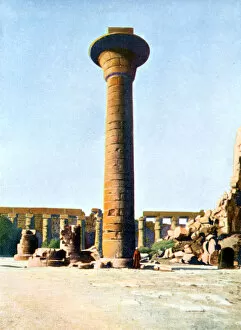 King Of Egypt Gallery: One of the Columns of King Taharqa, Karnak, Egypt, 20th Century