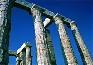 Columns of the Temple of Poseidon at Cape Sounion