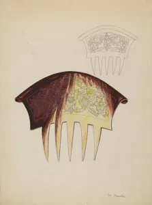 Concha Margaret Prints: Comb, 1935 / 1942. Creator: Margaret Concha