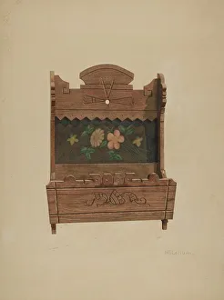 Comb and Brush Case, c. 1940. Creator: J. Herman McCollum