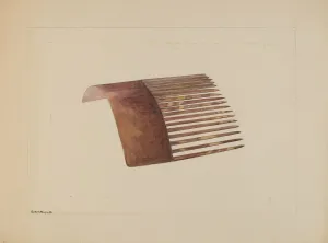 Combs Prints: Comb, c. 1936. Creator: Edith Magnette