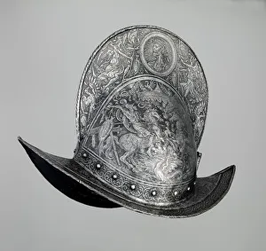 Henry V Prints: Comb Morion, German, Brunswick, ca. 1560-65. Creator: Unknown