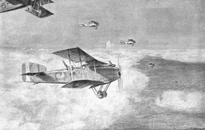 Biplanes Prints: Combat Aerien; Escadre de bombardement de jour