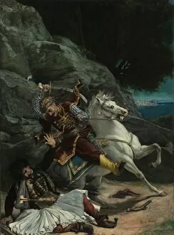 Horace Vernet Collection: Combat of a Greek and a Turk, after 1835. Creator: Horace Vernet (French, 1789-1863), imitator of