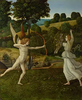 The Combat of Love and Chastity, Between 1475 and 1500. Artist The Combat of Love and Chastity, Between 1475 and 1500. Artist
