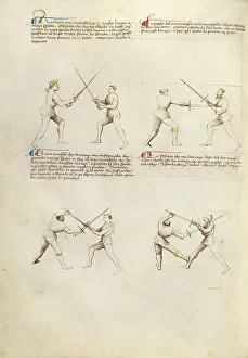 Manual Prints: Combat with Sword; Fior di Battaglia