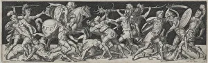 1518 19 C 1583 Prints: Combats and Triumphs No. 10. Creator: Etienne Delaune (French, 1518 / 19-c. 1583)
