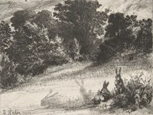 Etching And Drypoint Prints: Combe Bottom, 1860. 1860. Creator: Francis Seymour Haden
