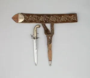 Maximilian I Of Mexico Gallery: Combination Hunting Dagger and Double-Barrel Percussion Pistol... of Emperor Maximilian