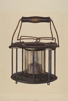 Edward L Loper Prints: Combination Lantern / Stove, c. 1939. Creator: Edward L Loper