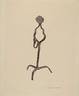 Combination Rush / Candle Holder, c. 1939. Creator: Leslie Macklem