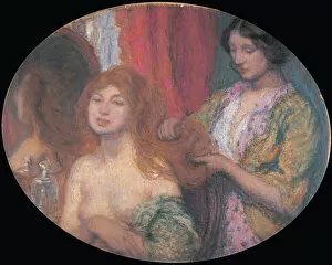 After A Bath Gallery: Combing the Hair, c. 1912