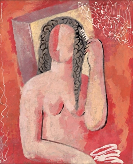 Combing Prints: Combing (Morning), 1931. Creator: Mikulas Galanda