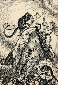 Edmund Joseph Gallery: We Come Up Through Many Slaveries Into Freedom, c1918, (1918). Artist: Edmund Joseph Sullivan