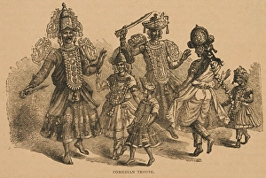 Tableau Vivant Prints: Comedian Troupe from Hagenbeck's World Renowned Ceylonese Exhibition