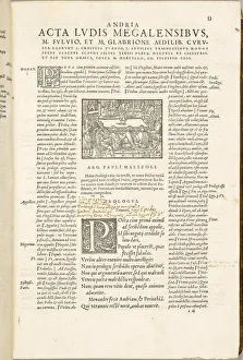 Harlequin Gallery: Comedies de Terence by Jean de Roigny, 1552. Creator: Anonymous