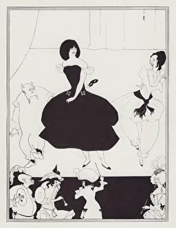 Cymbals Gallery: Comedy-Ballet of Marionettes, III, 1894. Creator: Aubrey Beardsley